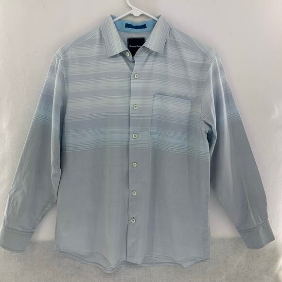 Tommy Bahama Light Blue Casual Button Down Shirt Size M - Picture 1 of 10